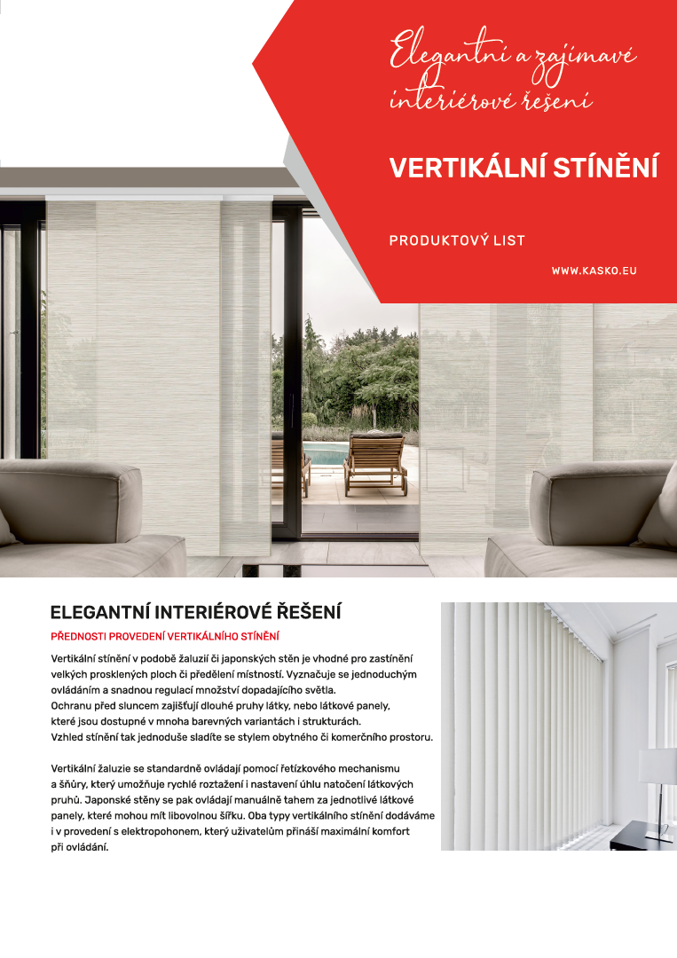 vertikální žaluzie Olomouc – elegantní a zajímavé interiérové řešení